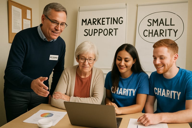 Michael Grimes providing marketing support to a small charity team in the UK Michael Grimes providing marketing support to a small charity team in the UK